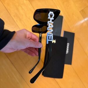 Chanel Black Square Sunglasses